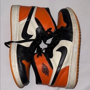 High-Tops - Orange, Black, and White, size 11